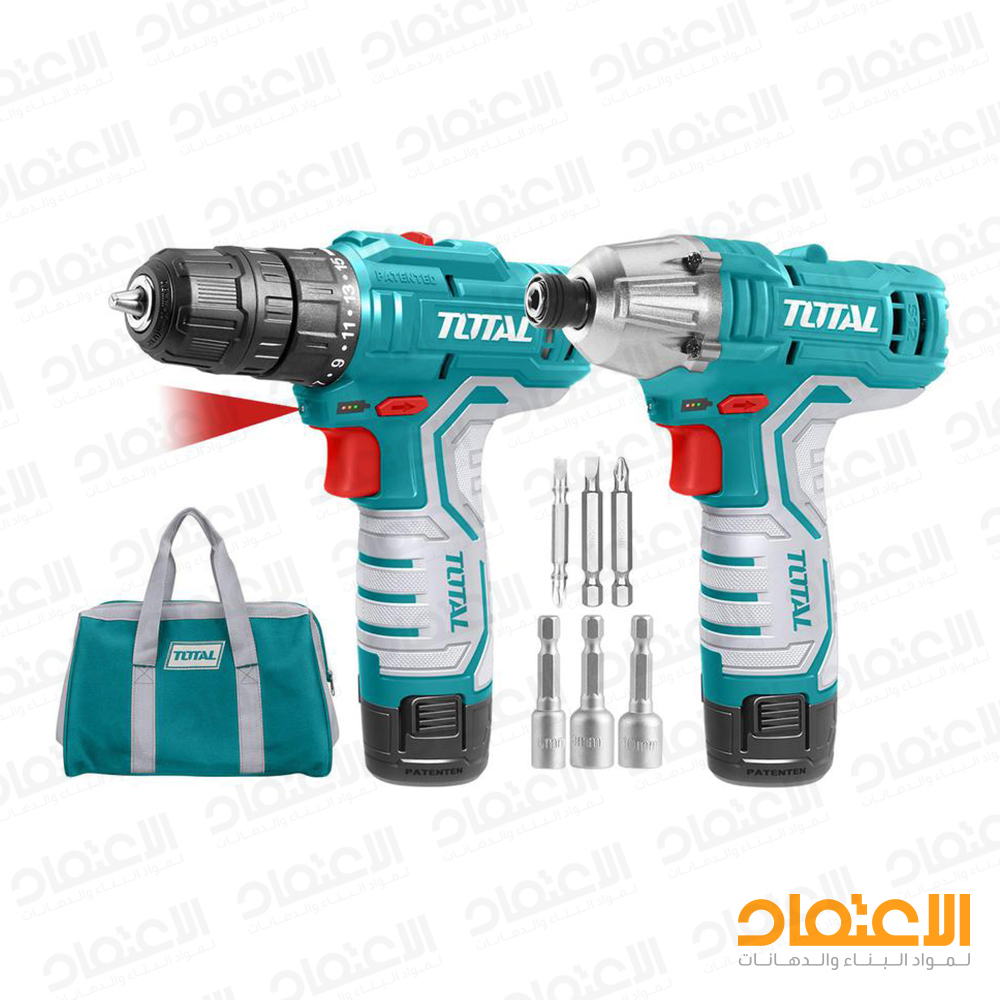 طقم مقدح 2 قطعة 12v توتول TOTAL