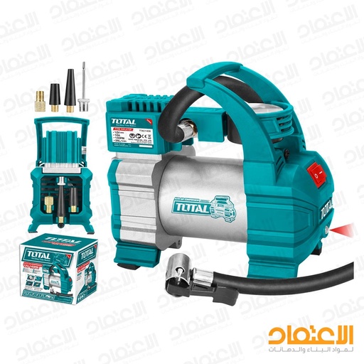 [070170] كمبريسة هواء سيارات TOTAL 12V-140PSI